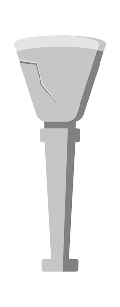 Ancient torch stand Vector illustration