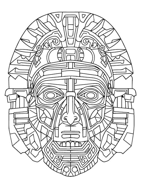 Ancient wonders to color aztec amp mayan civilization coloring pages