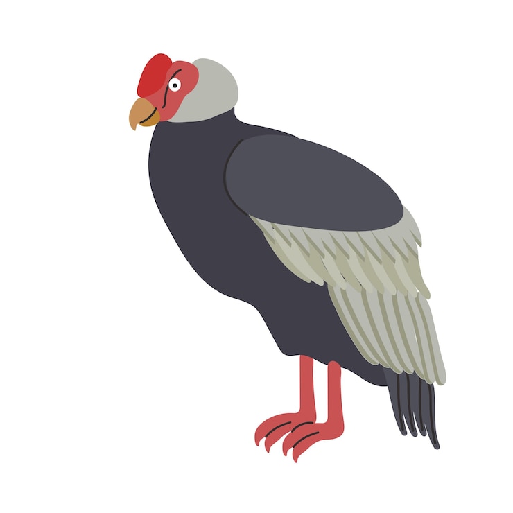 Vector andean condor icon clipart avatar logotype isolated illustration