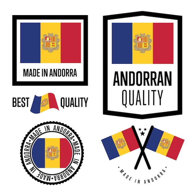 Andorra kwaliteitslabel set