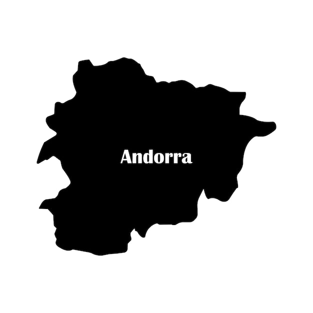 Andorra map icon vector illustration symbol design