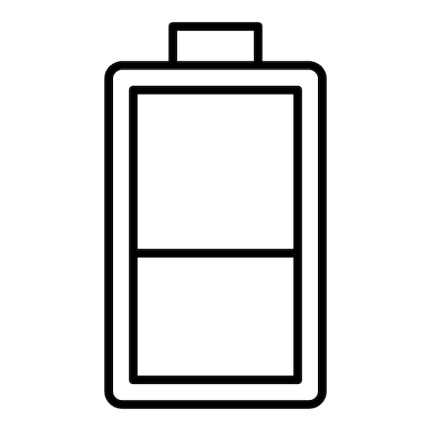 Vector android battery icon style