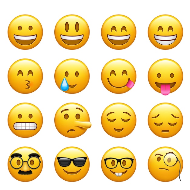 Vector android emojis