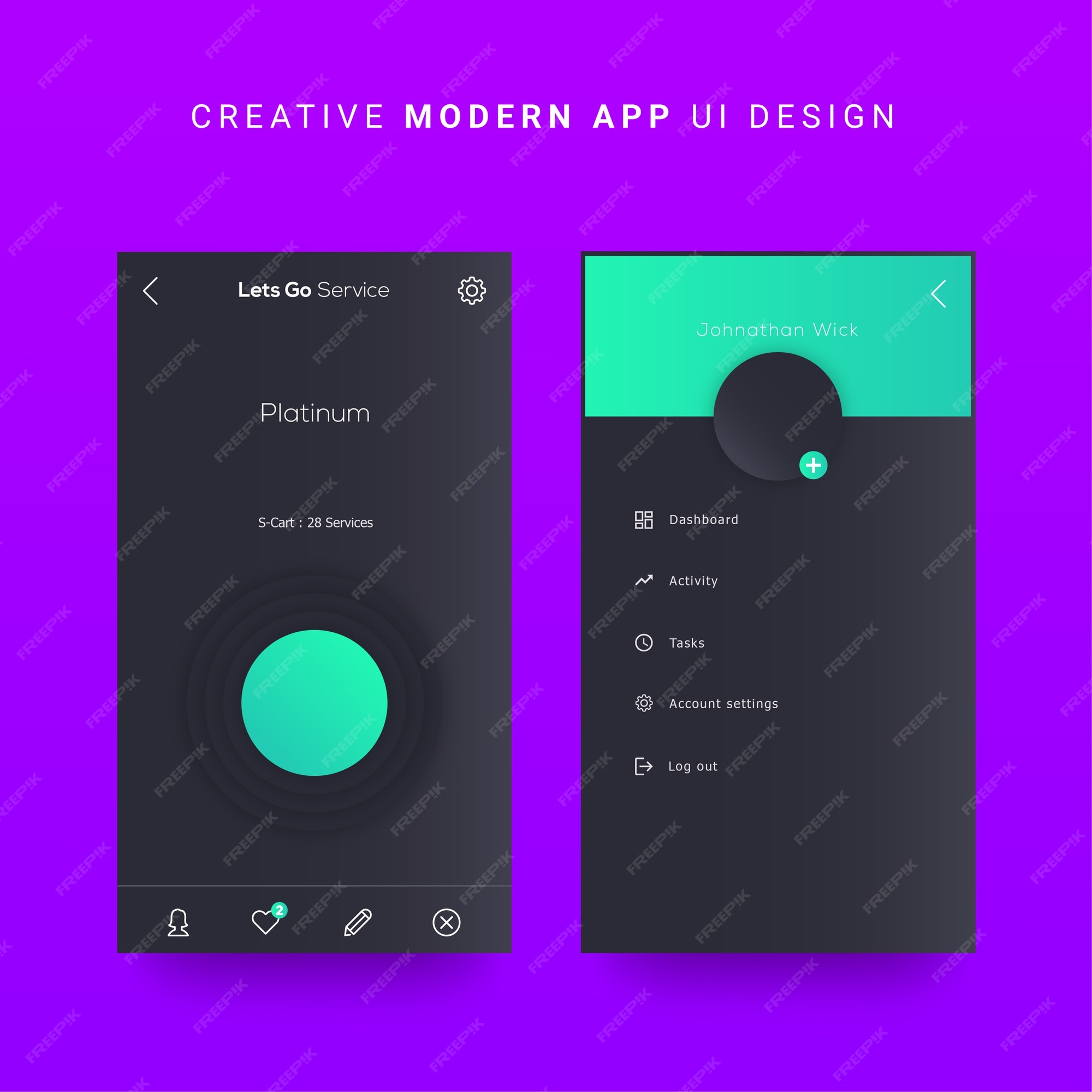 Premium Vector | Android mobile app ui, ios mobile dashboard ui elements