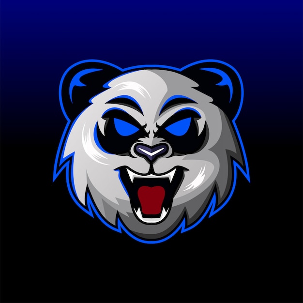 Andry panda head mascot