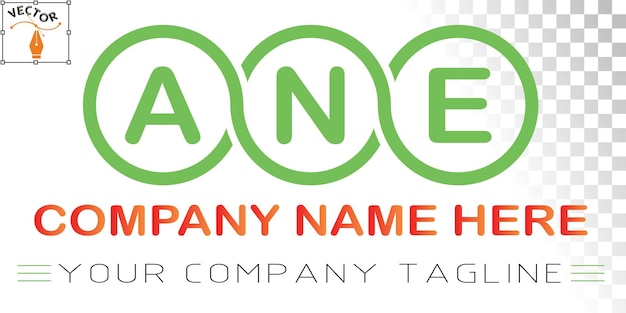 Vector ane letter logo design