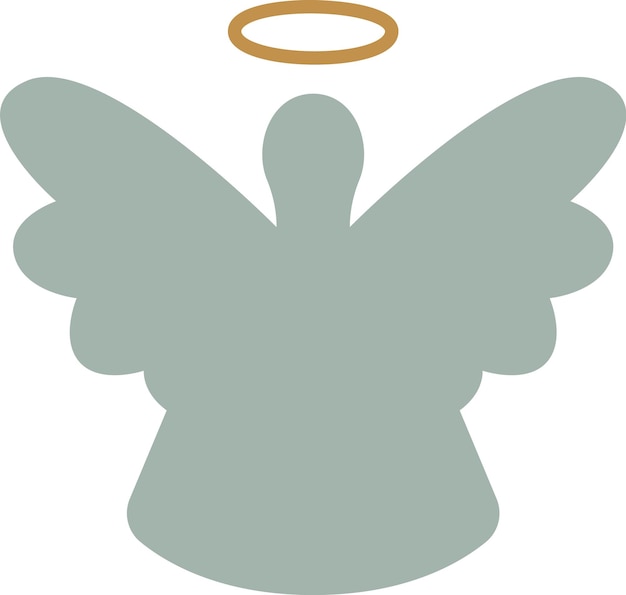 Vector angel boho icon