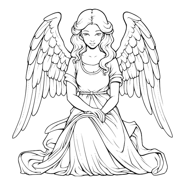 Angel Coloring Pages For Kids