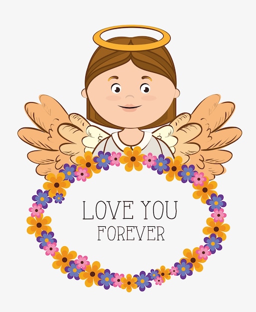 Angel design, vector illustration.