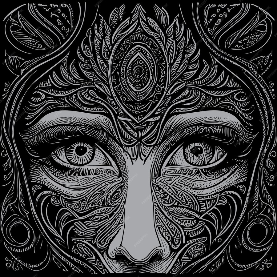 Premium Vector | Angel eye illustrations typically portray a pair of ...