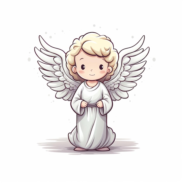 Vector angel isolated on transparent background