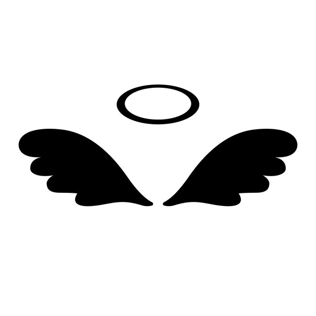 Vector angel symbol