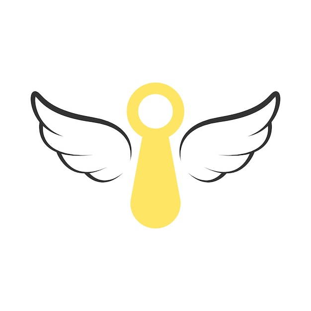 Angel wings logo icon design