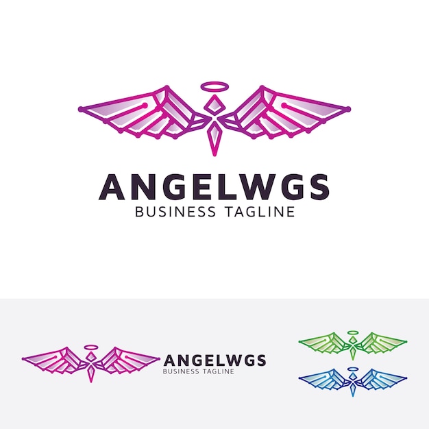 Angel Wings-logo sjabloon