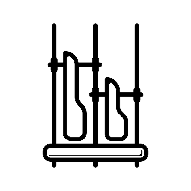 Vettore progettazione del modello di illustrazione vettoriale dell'icona angklung