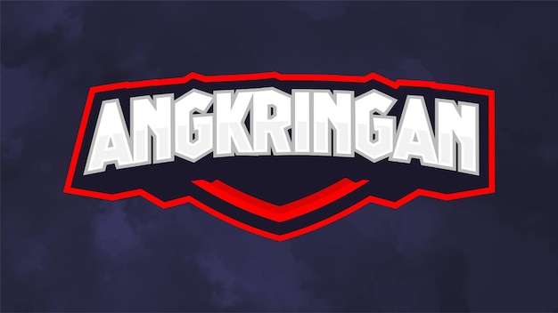 Angkringan typografie logo ontwerp