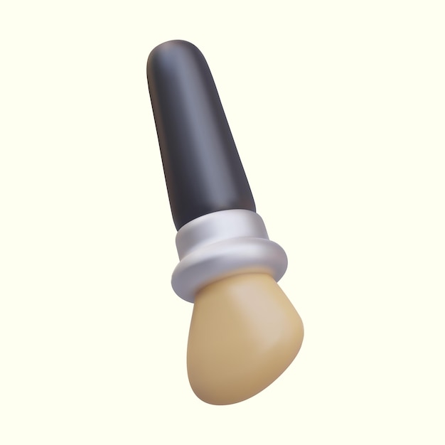 Vector angled brush for contour makeup tool for blending tonal cosmetics