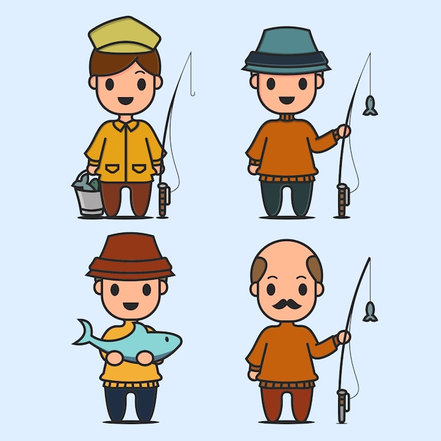 Anglers and fish character