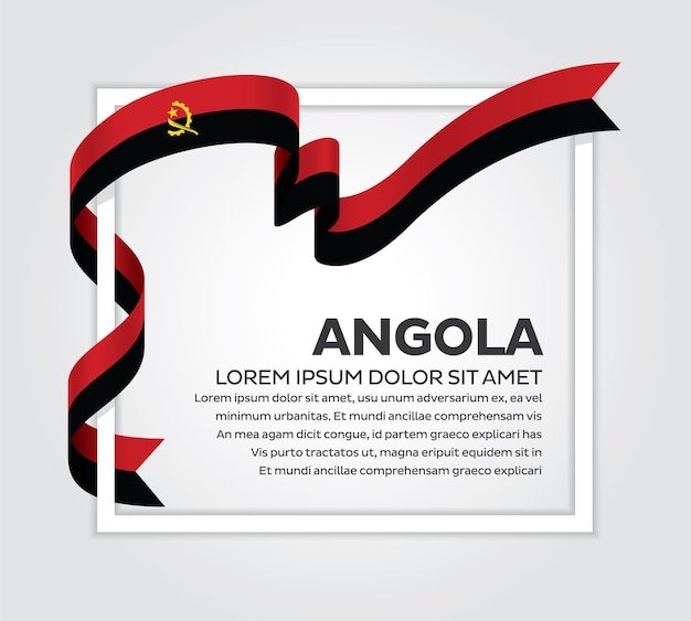 Angola flag vector