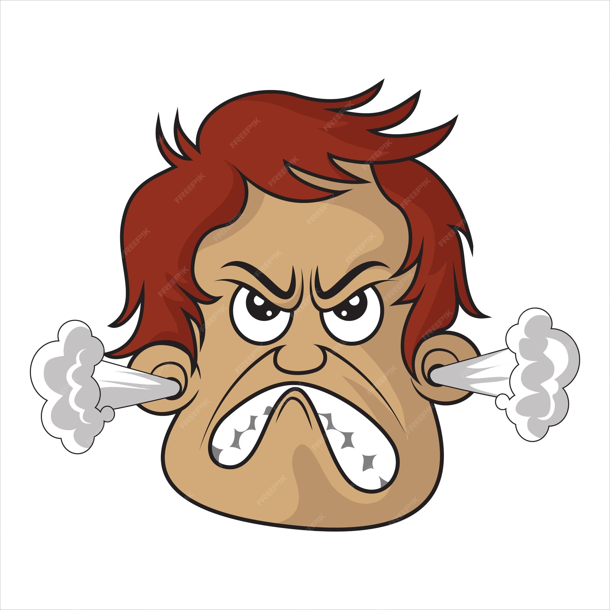 Cartoon Angry expression