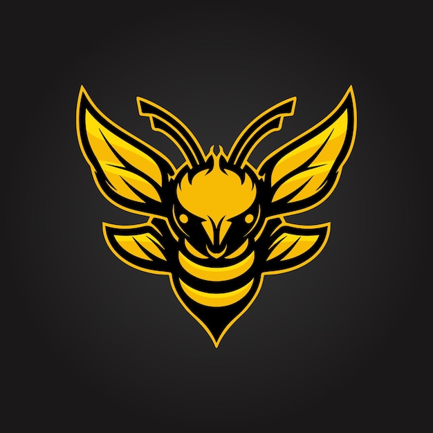 Personaggio del logo esport di angry bee