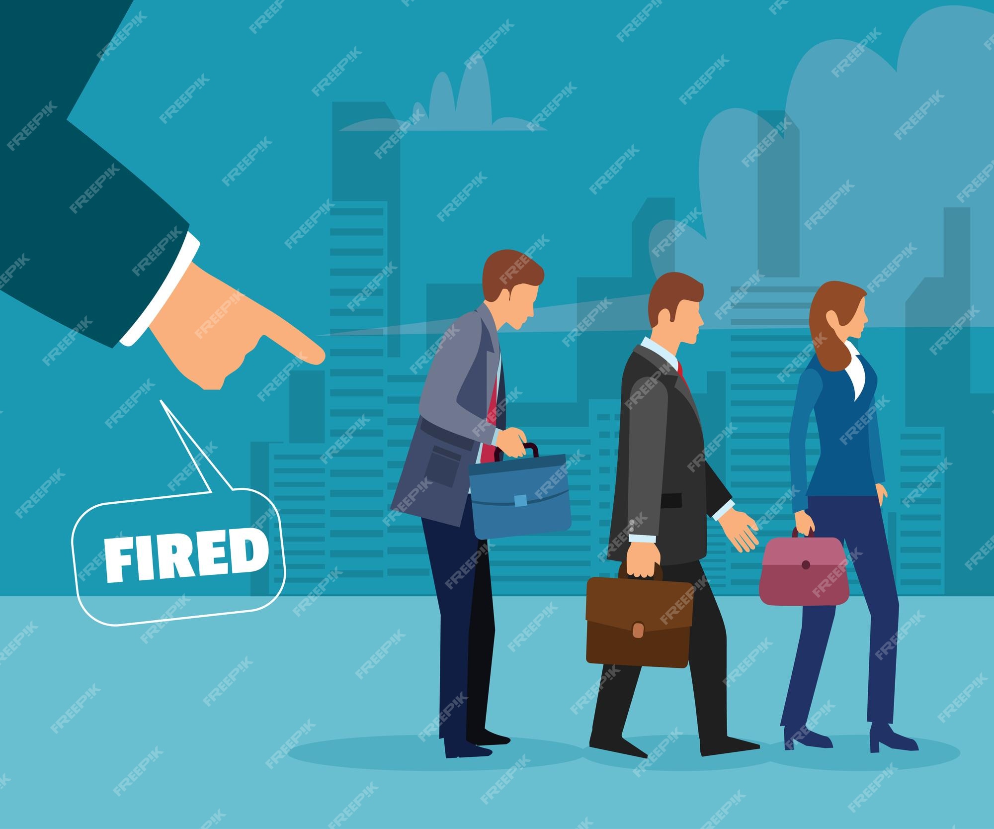 Angry Boss Fired Employee Being Kicked Stock Vector (Royalty Free)  395151817