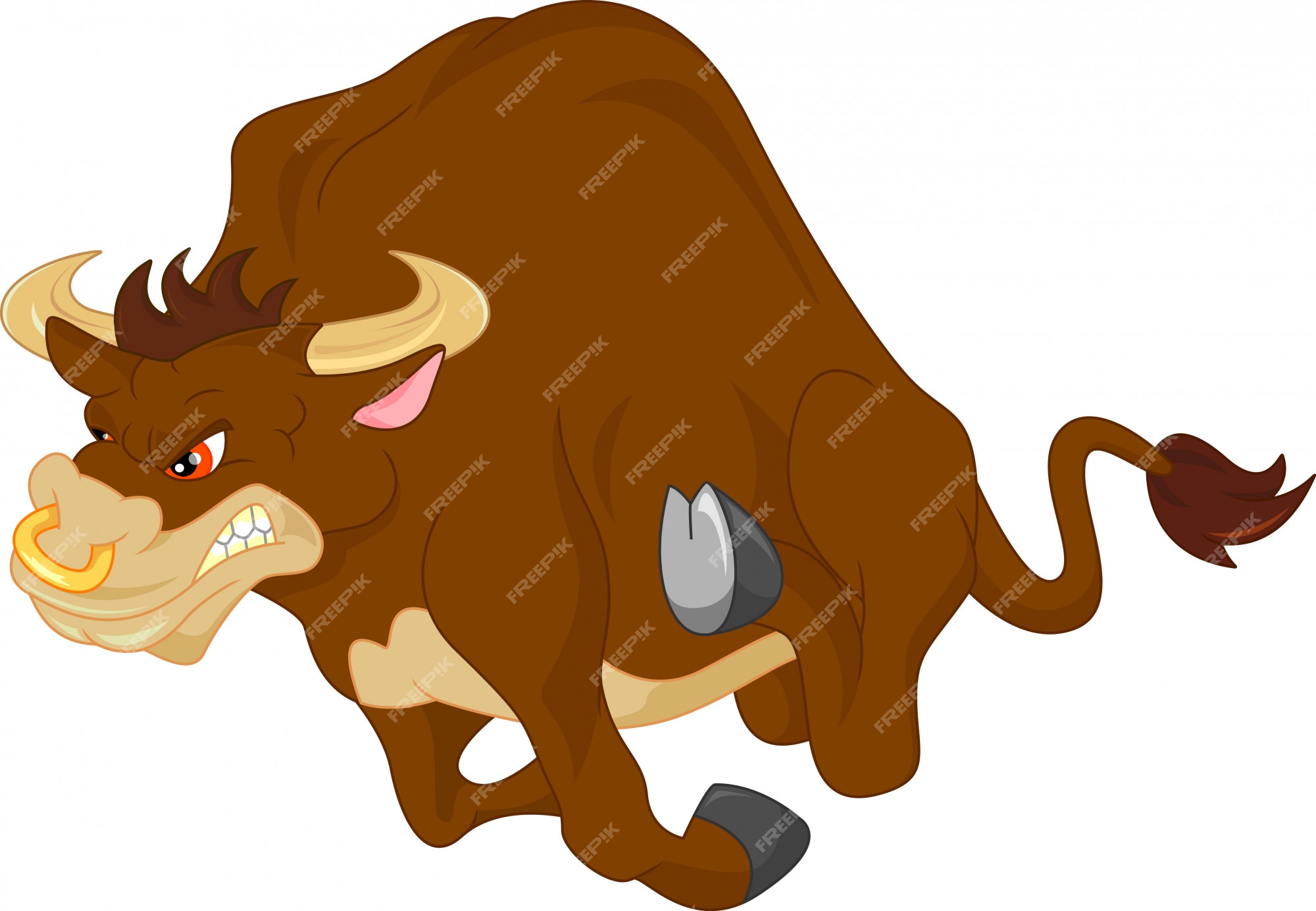 Premium Vector | Angry bull cartoon Premium Vector | Angry bull cartoon
