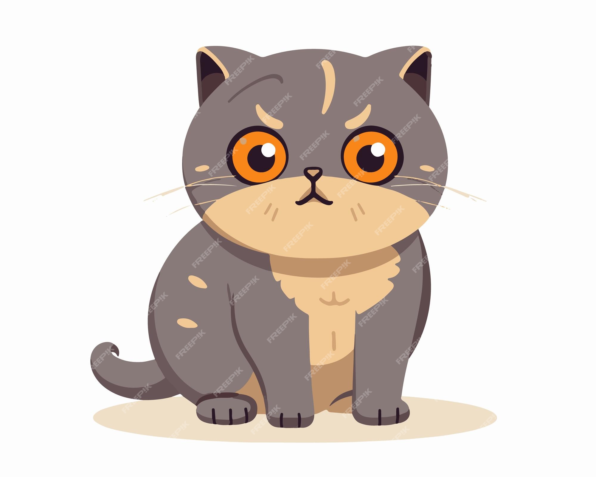 Angry cat stock vector. Illustration of eyes, kitten - 44383362