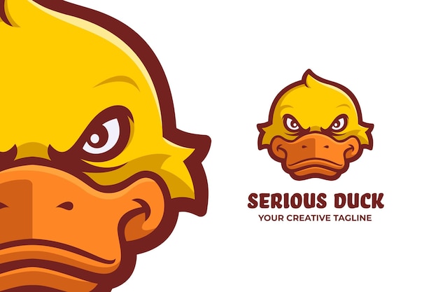 Angry Duck Mascot Logo-personage