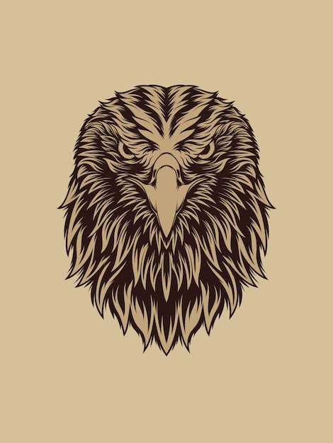 Angry Eagle head vintage