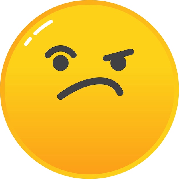 Frightened face emoticon symbol transparent png