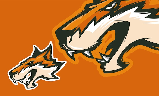 Angry fox logo design ready to use Premium Vector mascot illustration