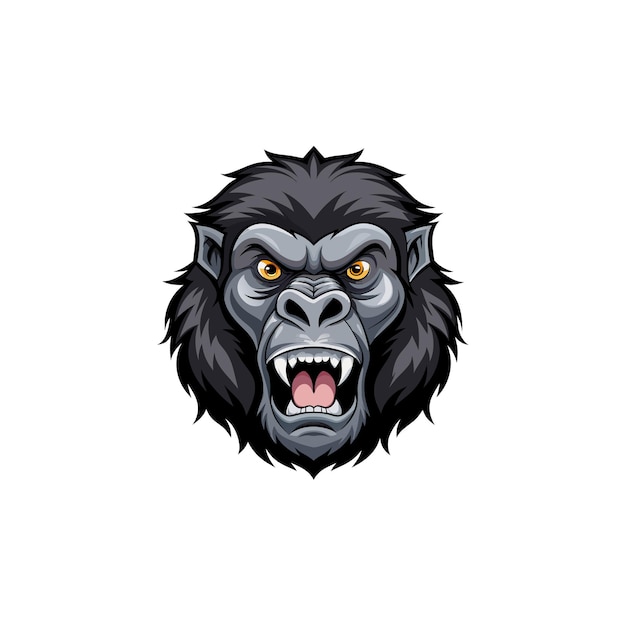 Angry Gorilla Face
