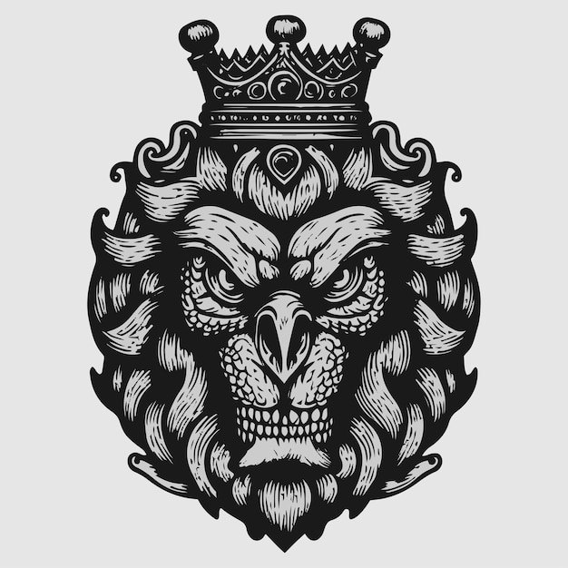 Angry lion logo