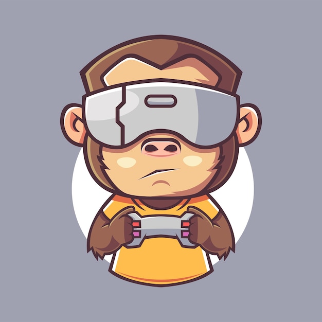 Angry Monkey Esport Mascot Illustration