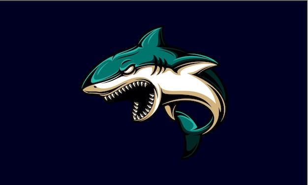 Angry Shark   logo