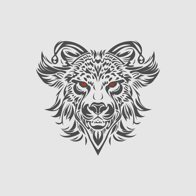 Angry tiger Roaring vector art isolated on transparent background tiger tattoo vector