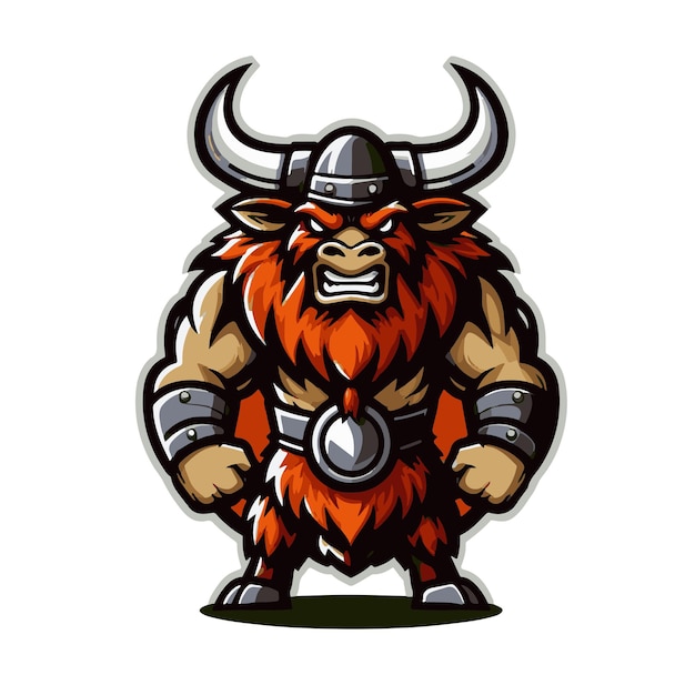 Vector angry viking logo