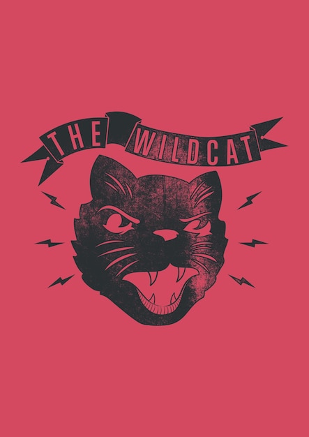 Vector the angry wildcat just needs attention like women