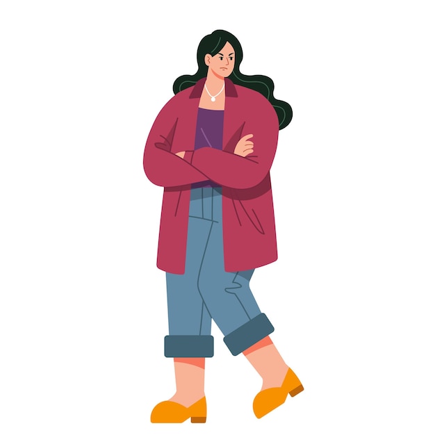 Angry Woman Gesture Person Illustration