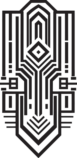 Angular Deco Brilliance Geometrische Icon Design Deco Prismatics Vector Emblem Design