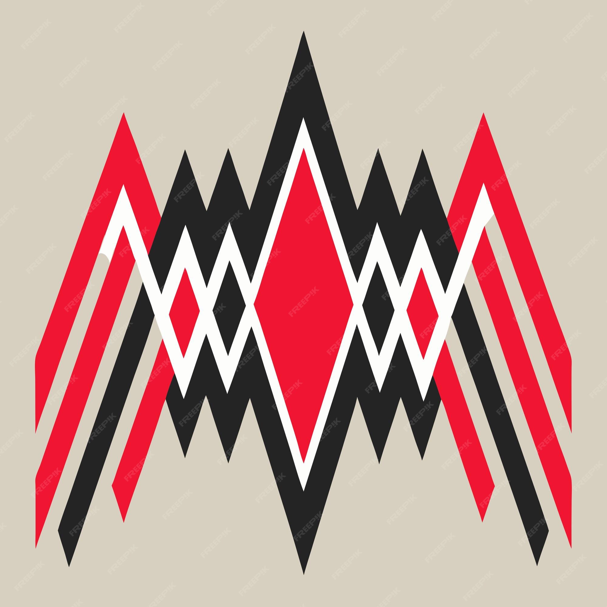 Angular Waveforms Design of a pattern using sharp angular lines that ...