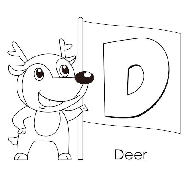 Animal alphabet d