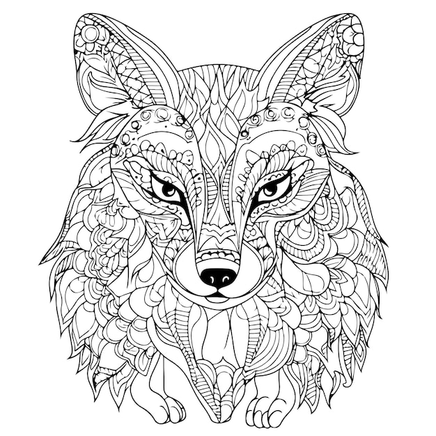 animal art outline