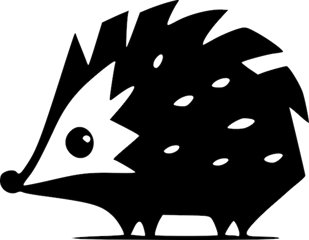 Vector animal black and white isolated icon vector illustration