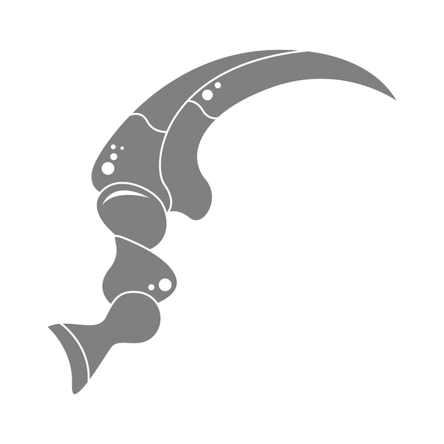 Vettore disegno del logo dell'icona dell'artiglio animale
