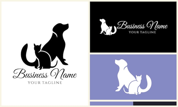 Vector animal clinic hospital logo template