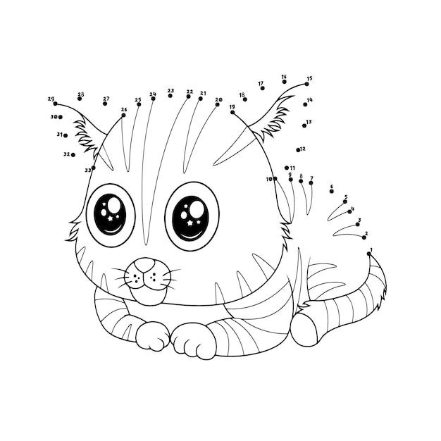 Animal Dot To Dot Activity coloring pages