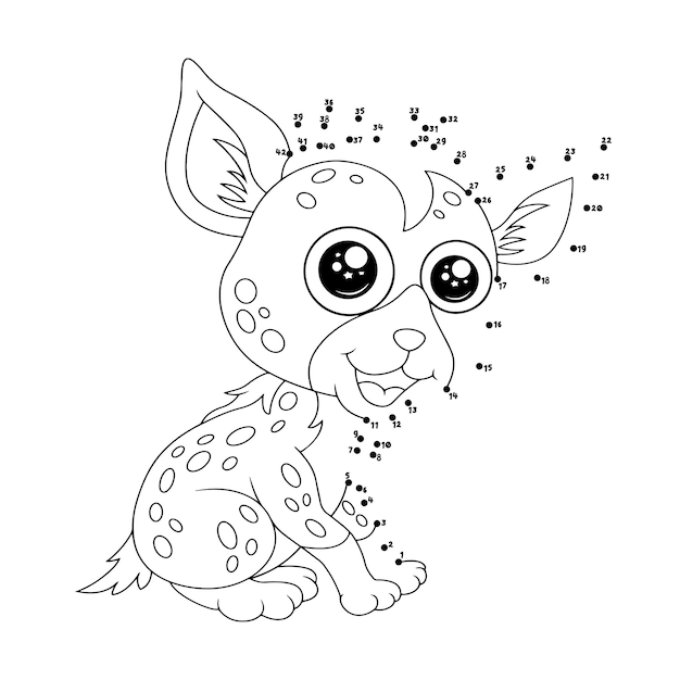 Animal Dot To Dot Activity coloring pages