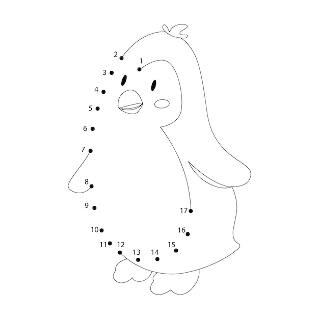 Animal dot to dot for kids